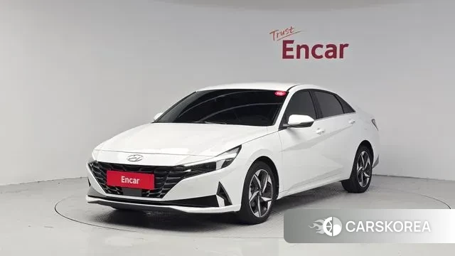 Hyundai Avante (CN7) 2023 Белый из Кореи