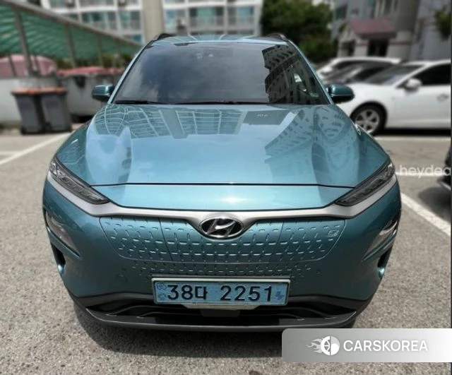 Hyundai Kona Electric 2018 Небесно-голубой из Кореи