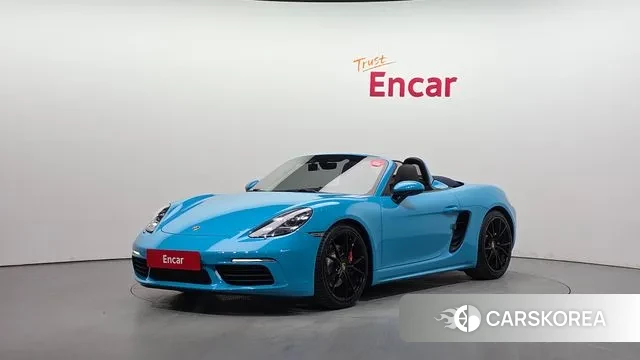 Porsche 718 Boxster 2020 Небесно-голубой из Кореи