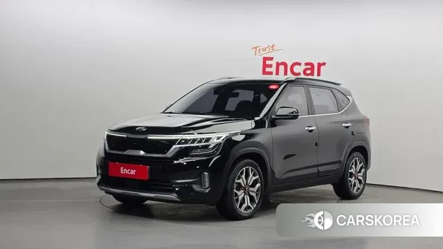 Kia Seltos 2021 Черный из Кореи