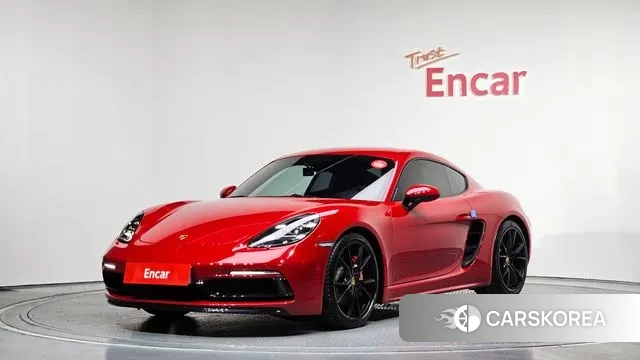 Porsche 718 Cayman 2019 Красный из Кореи