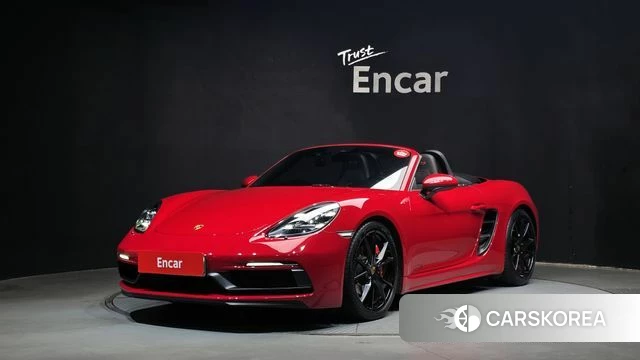 Porsche 718 Boxster 2018 Красный из Кореи