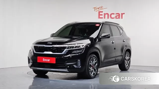 Kia Seltos 2021 Черный из Кореи