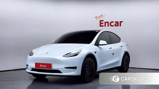 Tesla Model Y 2023 Белый из Кореи