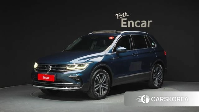 Volkswagen Tiguan second Generation 2021 Синий из Кореи