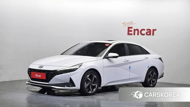 Hyundai Avante (CN7) 2021 Белый из Кореи