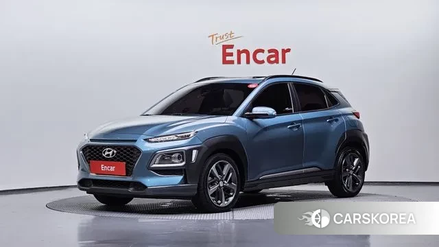 Hyundai Kona 2018 Небесно-голубой из Кореи