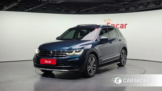 Volkswagen Tiguan second Generation 2022 Синий из Кореи