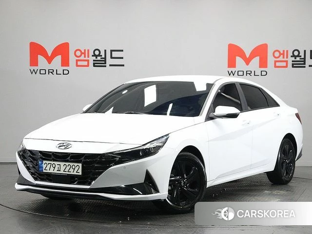 Hyundai Avante (CN7) 2022 Белый из Кореи