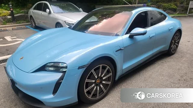 Porsche Taycan 2021 Синий из Кореи