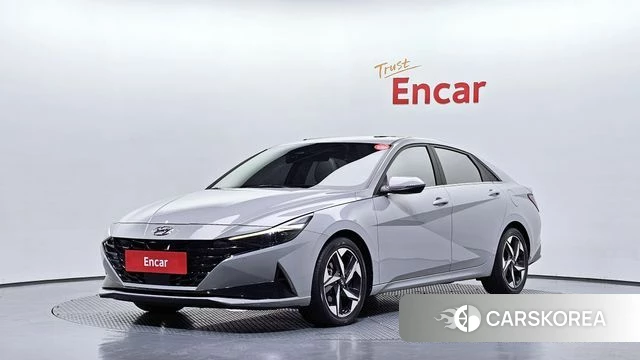 Hyundai Avante Hybrid (CN7) 2021 Серебристо-серый из Кореи