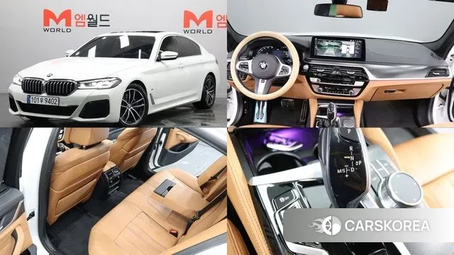 BMW 5 Series (G30) 2023 Белый из Кореи