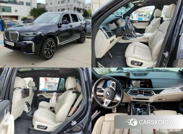 BMW X7 (G07) 2021 Черный из Кореи