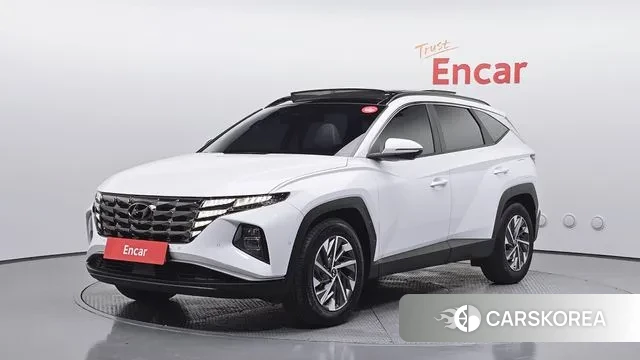 Hyundai Tucson Hybrid (NX4) 2021 Белый из Кореи