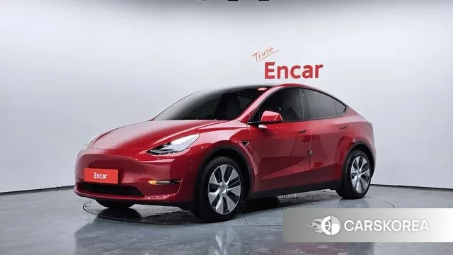 Tesla Model Y 2022 Красный из Кореи