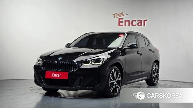 BMW X2 (F39) 2022 Черный из Кореи