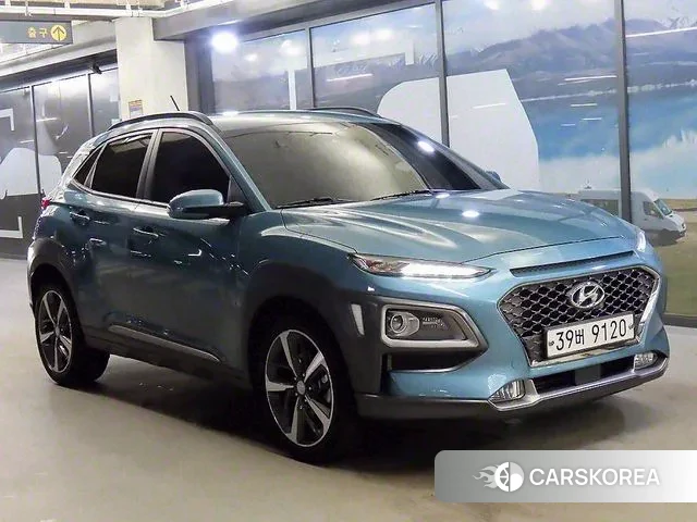 Hyundai Kona 2018 Небесно-голубой из Кореи