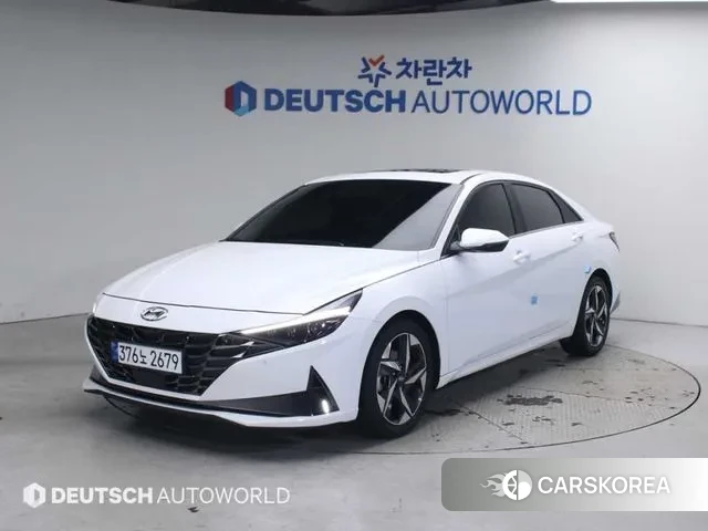 Hyundai Avante (CN7) 2020 Белый из Кореи