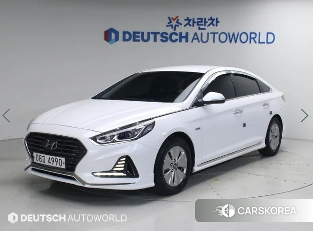 Hyundai Sonata New Rise Hybrid 2019 Белый из Кореи