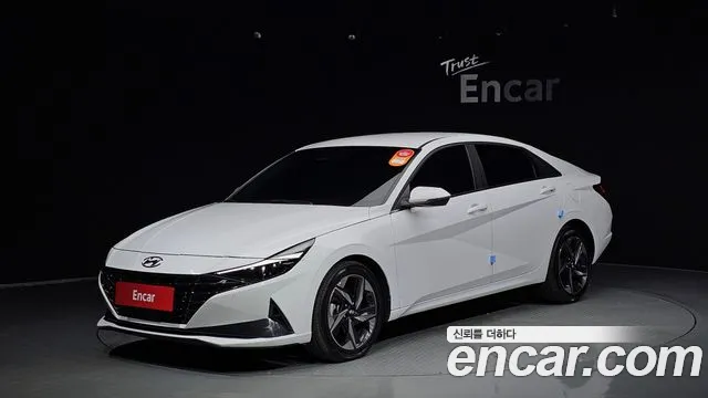 Hyundai Avante (CN7) 2021 Белый из Кореи