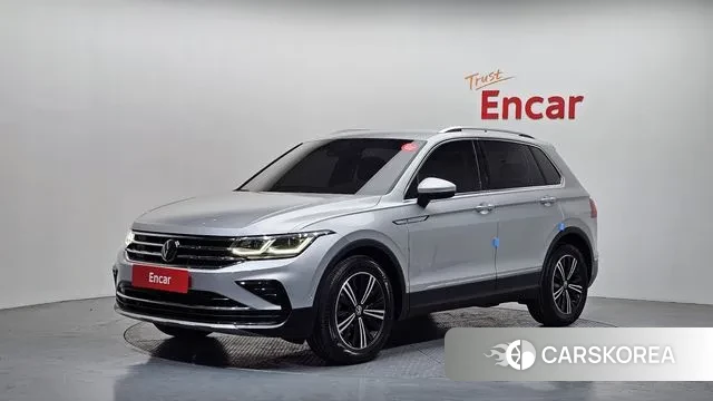 Volkswagen Tiguan second Generation 2022 Серебристо-серый из Кореи