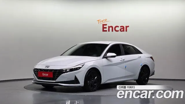 Hyundai Avante (CN7) 2022 Белый из Кореи