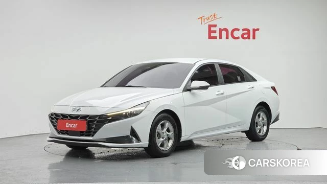 Hyundai Avante (CN7) 2021 Белый из Кореи