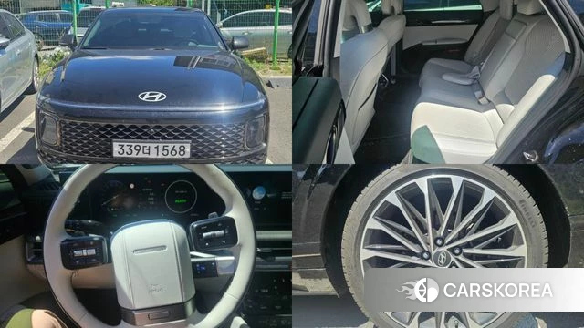 Hyundai Grandeur Hybrid (GN7) 2024 Черный из Кореи