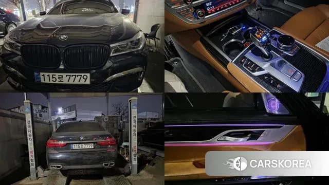 BMW 7 Series (G11) 2018 Черный из Кореи