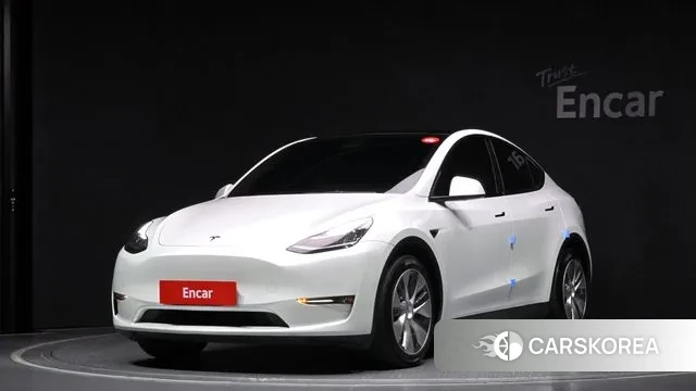 Tesla Model Y 2022 Белый из Кореи
