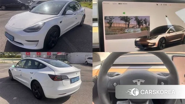 Tesla Model 3 2022 Белый из Кореи