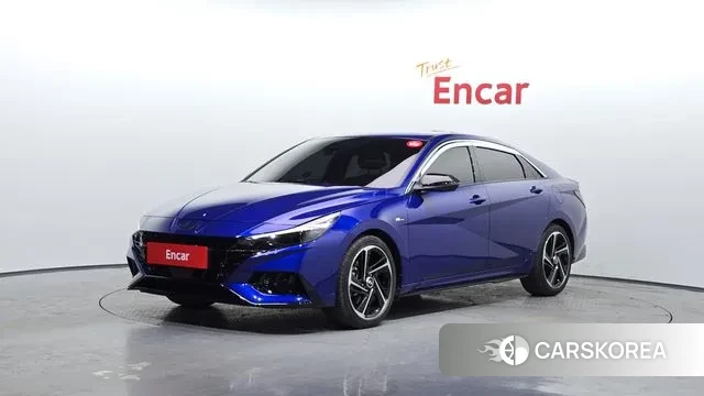 Hyundai Avante (CN7) 2023 Синий из Кореи