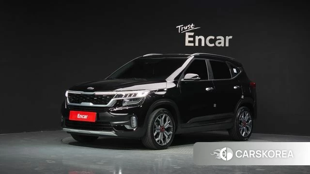 Kia Seltos 2021 Черный из Кореи