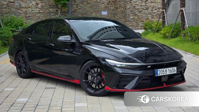 Hyundai The New Avante (CN7) 2025 Черный из Кореи