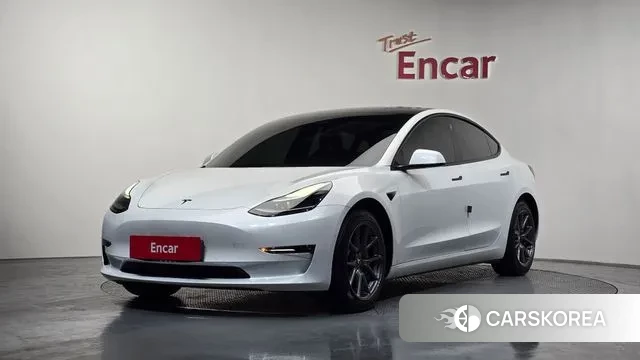 Tesla Model 3 2021 Белый из Кореи