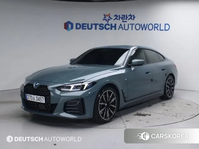 BMW 4 Series (G22) 2025 Небесно-голубой из Кореи