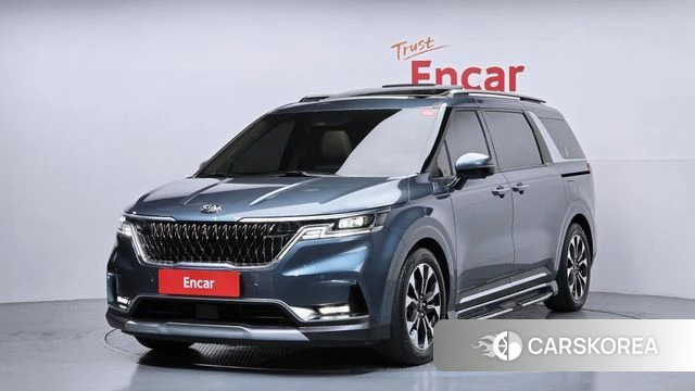 Kia Carnival 4th generation 2021 Небесно-голубой из Кореи
