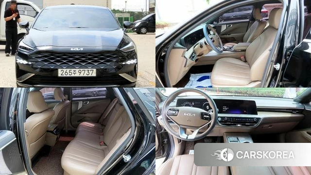 Kia K8 Hybrid 2021 Черный из Кореи