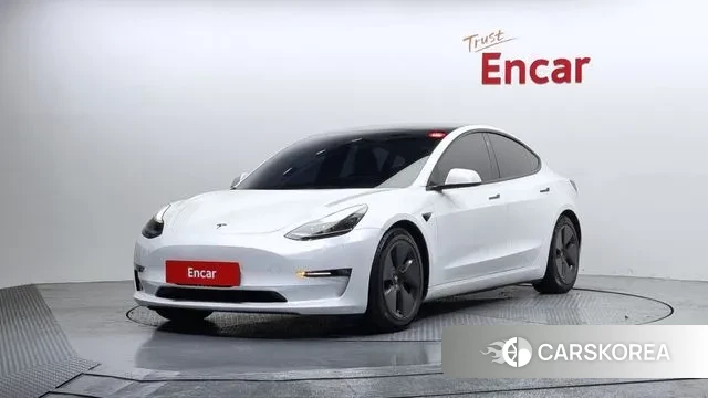 Tesla Model 3 2021 Белый из Кореи