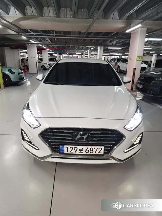 Hyundai Sonata New Rise Hybrid 2018 Белый из Кореи