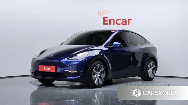 Tesla Model Y 2021 Синий из Кореи