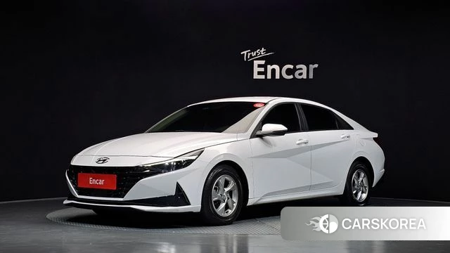 Hyundai Avante (CN7) 2021 Белый из Кореи