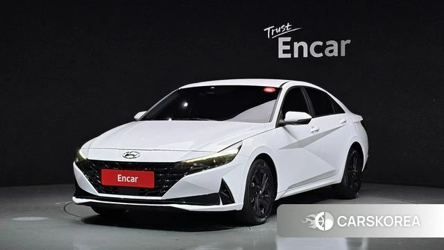 Hyundai Avante (CN7) 2022 Белый из Кореи