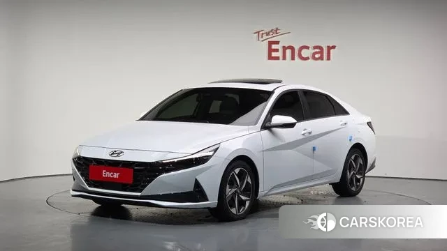 Hyundai Avante (CN7) 2021 Белый из Кореи