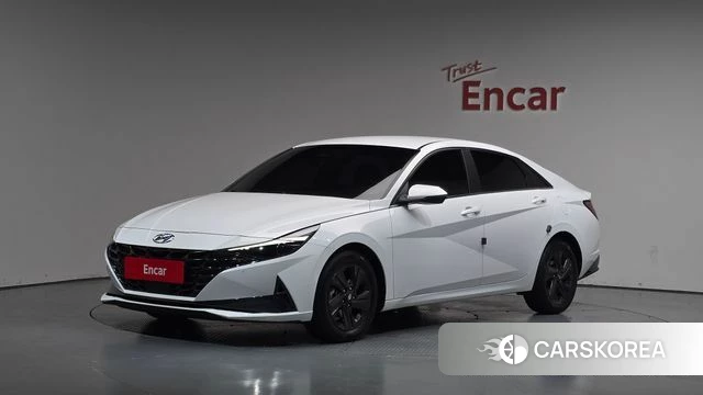 Hyundai Avante (CN7) 2021 Белый из Кореи