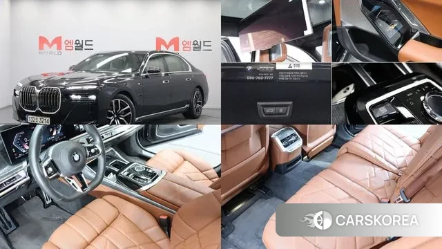 BMW 7 Series (G70) 2023 Черный из Кореи