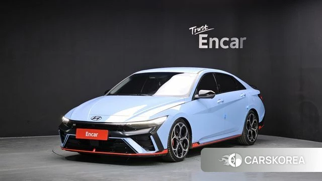 Hyundai The New Avante (CN7) 2023 Небесно-голубой из Кореи