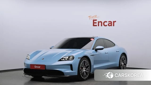 Porsche Taycan 2025 Небесно-голубой из Кореи