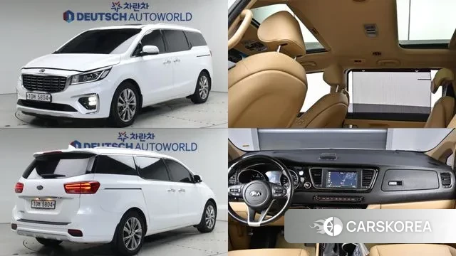 Kia The New Carnival 2018 Белый из Кореи