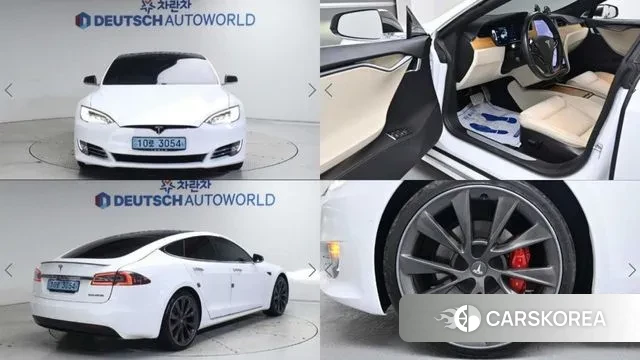 Tesla Model S 2020 Белый из Кореи